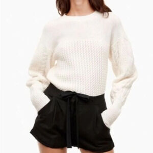 Wilfred Black Linen Allegra Shorts, size  6